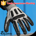 SRSAFETY TPR mechanic safety hand glove,nitrile sandy finished,china supplier resistance cut